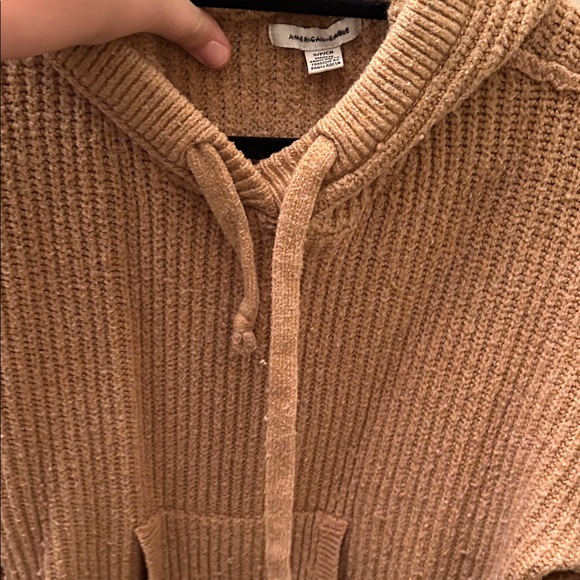 American Eagle Outfitters Brown Knit Hoodie - Picture 8 of 8